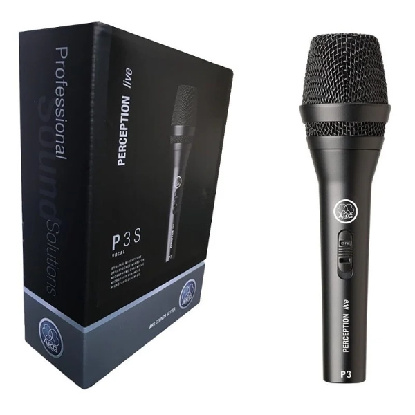 Microfone Dinâmico Profissional AKG P3 S – Preto - Imagem 7
