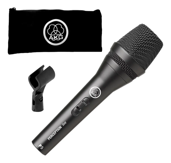 Microfone Dinâmico Profissional AKG P5 S - Preto - Imagem 11