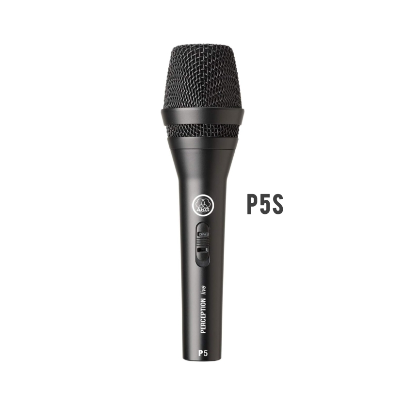 Microfone Dinâmico Profissional AKG P5 S - Preto