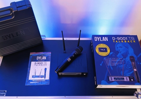 Microfone Sem Fio Dylan D-9001 TB - Talkbak Botão Comunicação - Imagem 17