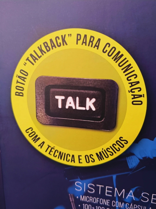 Microfone Sem Fio Dylan D-9001 TB - Talkbak Botão Comunicação - Imagem 16