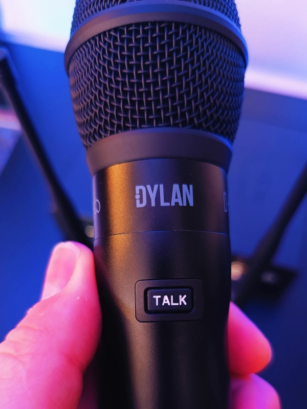 Microfone Sem Fio Dylan D-9001 TB - Talkbak Botão Comunicação - Imagem 11