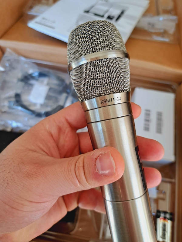 Sistema de Microfone Sem Fio Shure ULXD24/KSM11 – Níquel Escovado (Banda J50 – 572-636 MHz) - Imagem 3