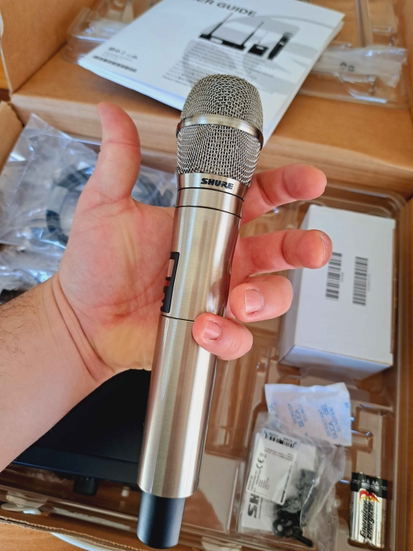 Sistema de Microfone Sem Fio Shure ULXD24/KSM11 – Níquel Escovado (Banda J50 – 572-636 MHz) - Imagem 2