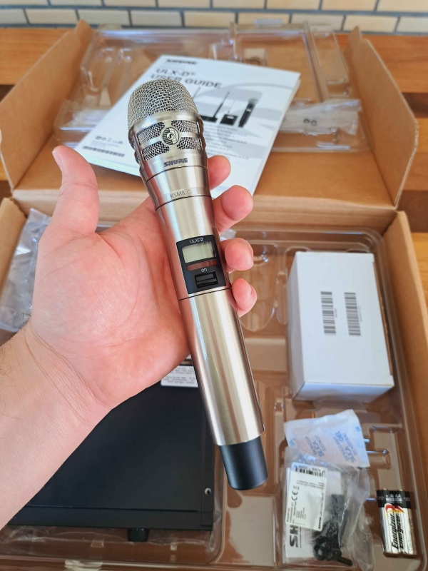Shure ULXD24/K8N J50 – Sistema de Microfone KSM8 Sem Fio Digital Profissional - Níquel Escovado - Imagem 11
