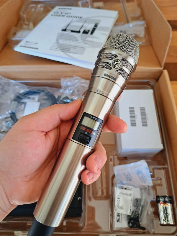 Shure ULXD24/K8N J50 – Sistema de Microfone KSM8 Sem Fio Digital Profissional - Níquel Escovado - Imagem 8