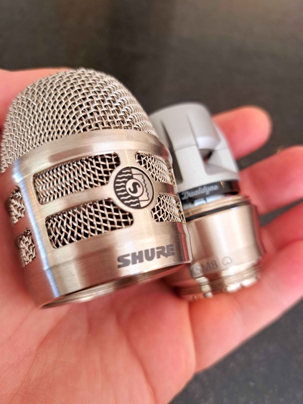 Cápsula de microfone sem fio dinâmico cardioide Shure RPW170 KSM8 Dualdyne (níquel) - Imagem 10