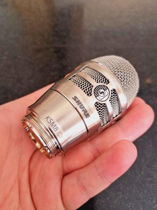 Cápsula de microfone sem fio dinâmico cardioide Shure RPW170 KSM8 Dualdyne (níquel) - Imagem 3