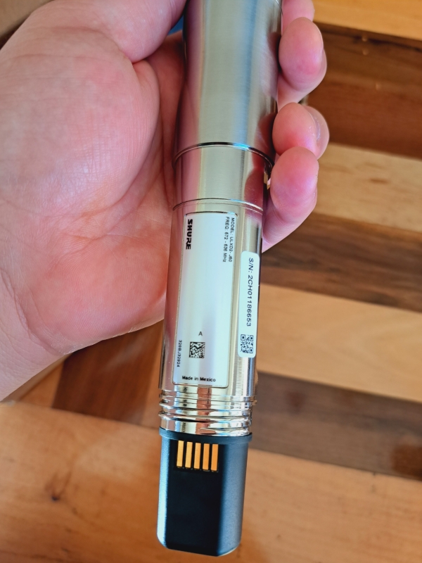 Transmissor de Mão Sem Fio Shure Níquel ULXD2/K11N KSM11 – Banda J50 (572-636 MHz) - Imagem 9