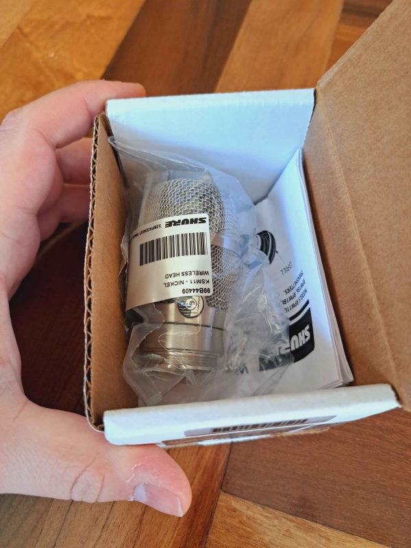 Cápsula sem fio Shure RPW194 KSM11 para transmissores portáteis Shure - Níquel - Imagem 11