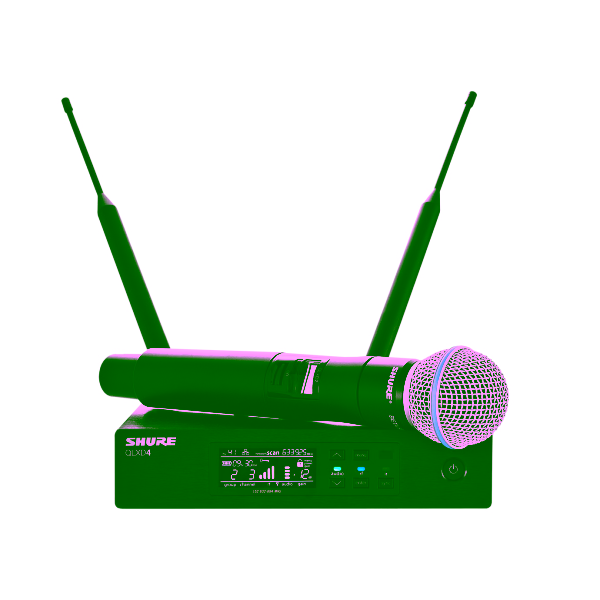 Microfone Sem Fio Profissional Shure QLXD24/B58 Cápsula Beta 58A – L50 (632-696 MHz)