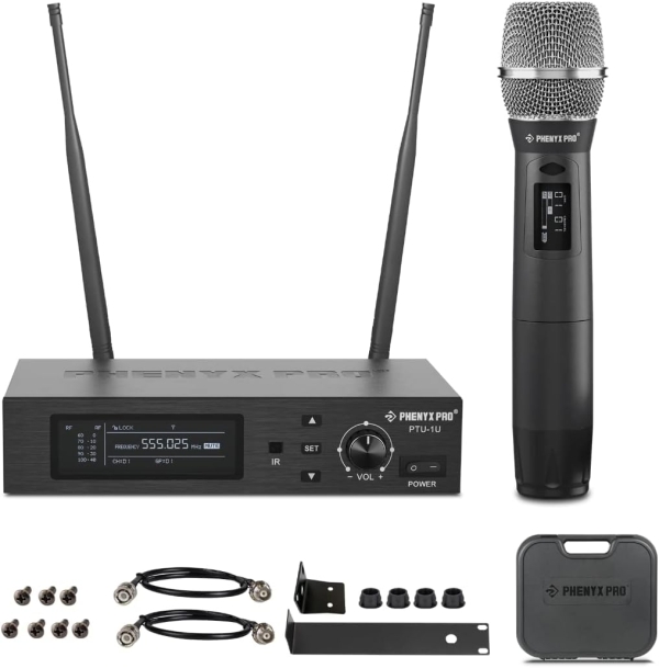 Sistema de Microfone Sem Fio, tecnologia True Diversity PTU-1U-1H - Imagem 9