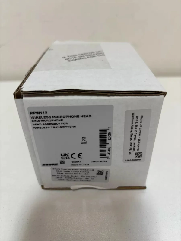 Cápsula sem fio Shure RPW112 SM58 para transmissores portáteis Shure - Imagem 8