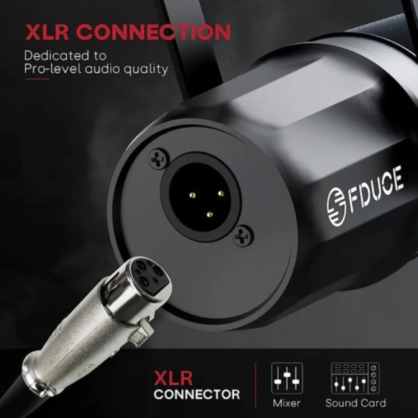 Microfone Profissional Fduce Sl40x Cabo Xlr 2m Transmissão - Imagem 5