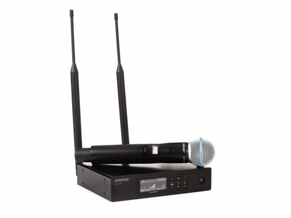 Microfone Sem Fio Profissional Shure QLXD24/B58 Cápsula Beta 58A – L50 (632-696 MHz) - Imagem 10