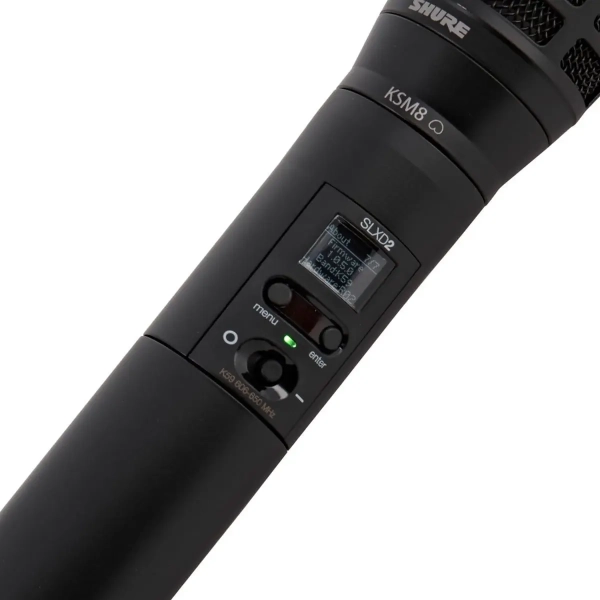 Shure SLXD24/K8B Sistema de Microfone Sem Fio Digital Premium KSM8 Dualdyne® – Frequência G58 (470–514 MHz) - Imagem 16