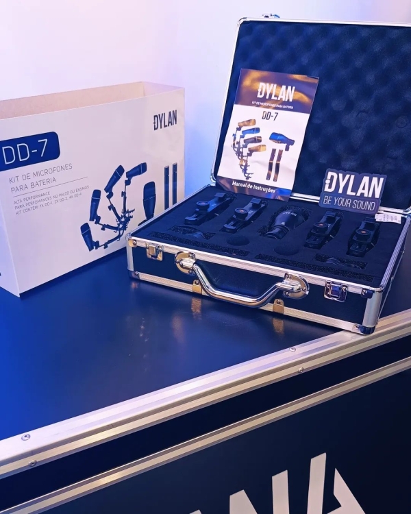 Kit de Microfones para Bateria  – 7 Peças com Maleta - Dylan DD-7 - Imagem 6