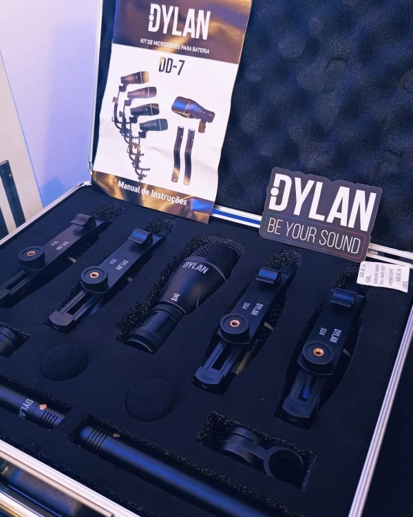 Kit de Microfones para Bateria  – 7 Peças com Maleta - Dylan DD-7 - Imagem 11