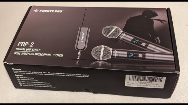 Sistema de microfone sem fio portátil digital duplo Recarregavel PDP-2-2H Phenyx Pro - Imagem 11