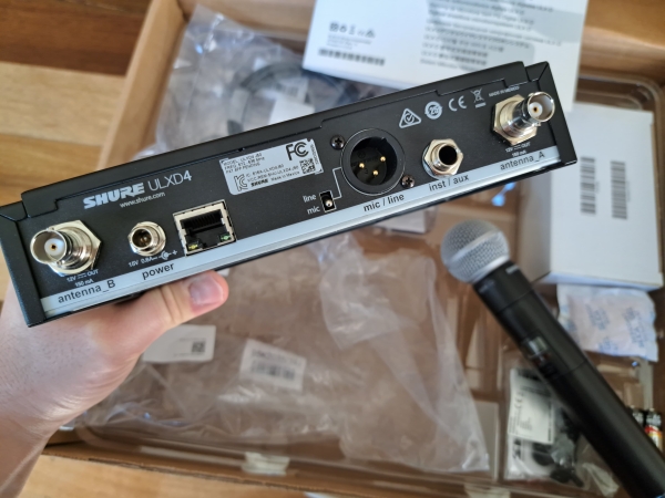 Shure ULXD24/SM58 J50 – Sistema de Microfone Sem Fio Digital Profissional - Imagem 6