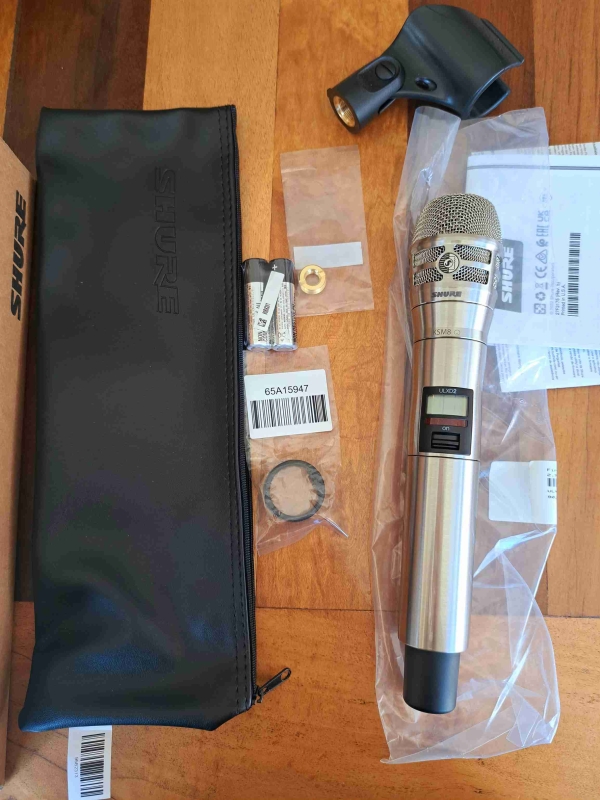 Transmissor de Mão Sem Fio Shure Níquel ULXD2/K8N KSM8 - Banda J50 (572-636 MHz) - Imagem 11