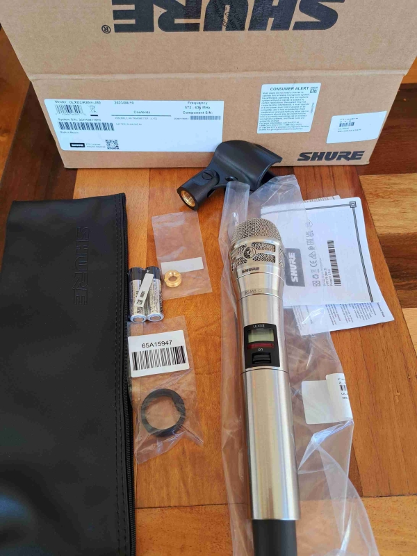 Transmissor de Mão Sem Fio Shure Níquel ULXD2/K8N KSM8 - Banda J50 (572-636 MHz) - Imagem 10