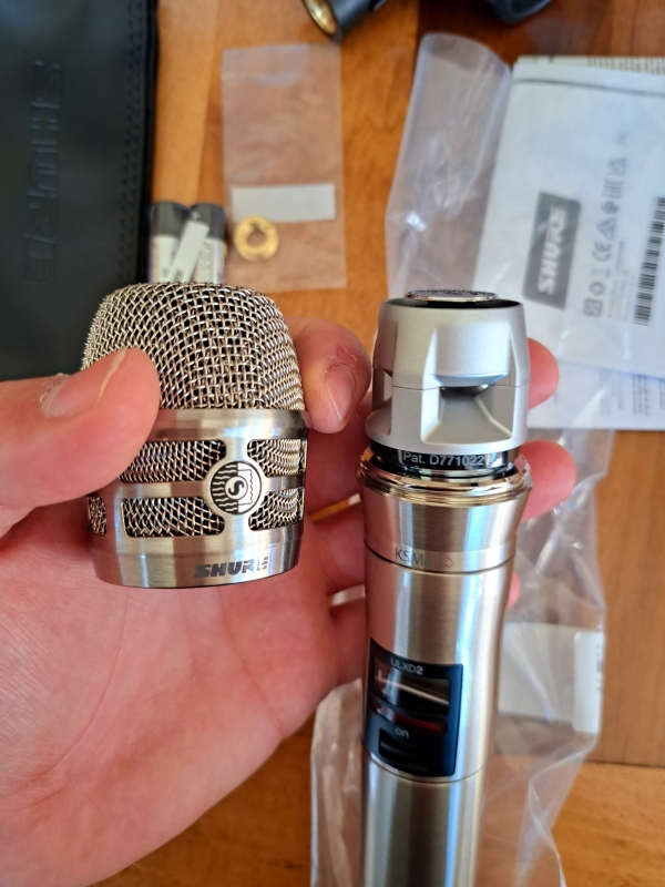 Transmissor de Mão Sem Fio Shure Níquel ULXD2/K8N KSM8 - Banda J50 (572-636 MHz) - Imagem 8