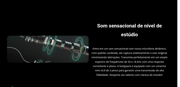 Sistema de microfone sem fio duplo com Tecnologia True Diversity PTU-2U-2H | - Imagem 13