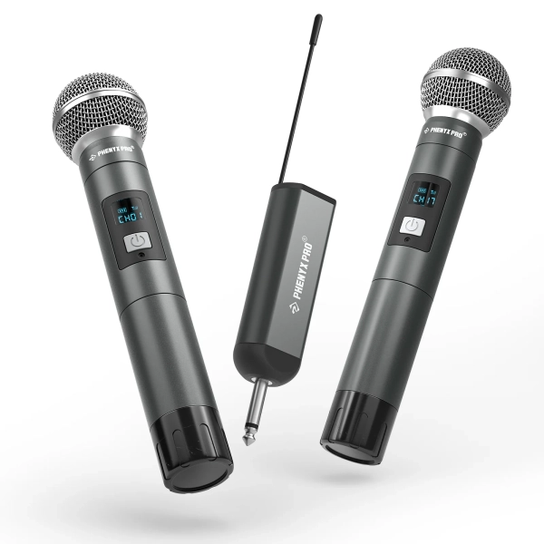 Sistema de microfone sem fio portátil digital duplo Recarregavel PDP-2-2H Phenyx Pro - Imagem 9