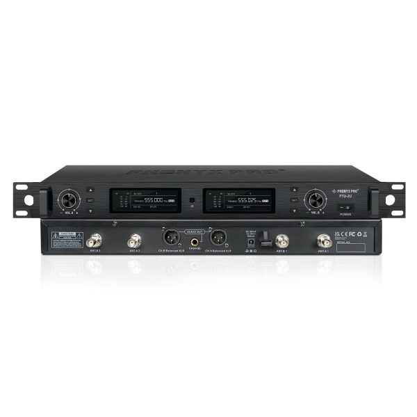 Sistema de microfone sem fio duplo com Tecnologia True Diversity PTU-2U-2H | - Imagem 7
