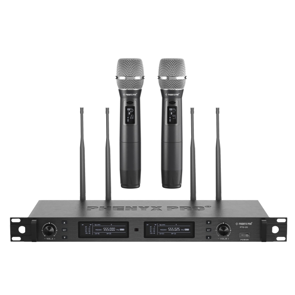 Sistema de microfone sem fio duplo com Tecnologia True Diversity PTU-2U-2H |