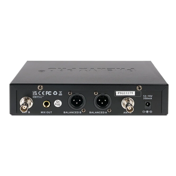 Sistema de microfone sem fio UHF duplo com varredura automática PTU-71-1H1B - Imagem 2