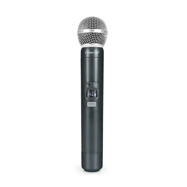 Sistema de microfone sem fio UHF duplo com varredura automática PTU-71-1H1B - Imagem 5