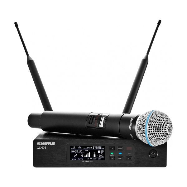 Microfone Sem Fio Profissional Shure QLXD24/B58 Cápsula Beta 58A – L50 (632-696 MHz) - Imagem 15