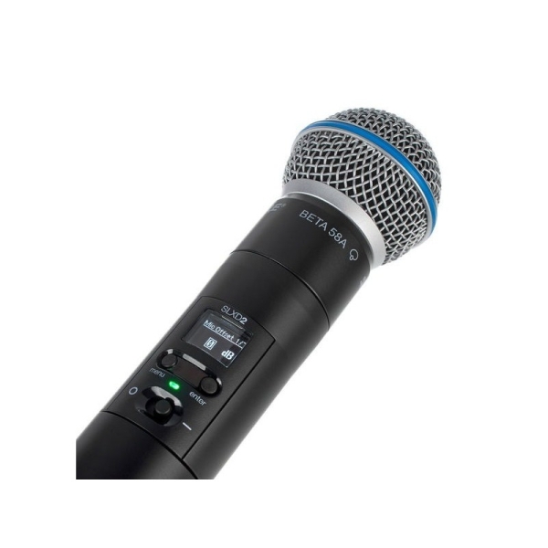 Shure SLXD2/B58 | Transmissor portátil com cápsula Beta 58A – G58 470-514MHz - Imagem 5