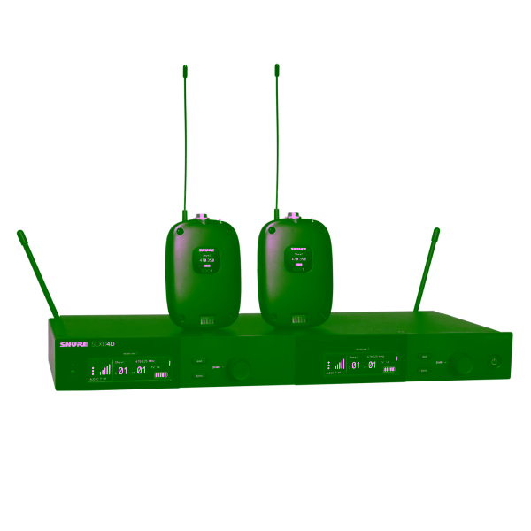 SLXD14D Sistema sem fio duplo com dois transmissores SLXD1 Bodypack - G58