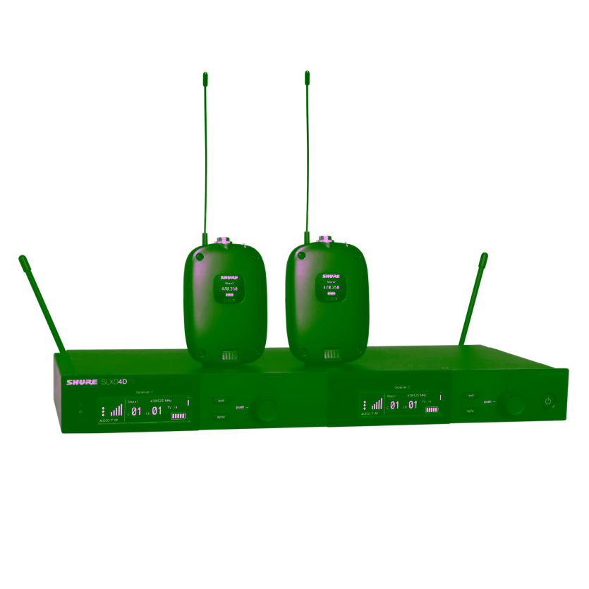 SLXD14D Sistema sem fio duplo com dois transmissores SLXD1 Bodypack - G58