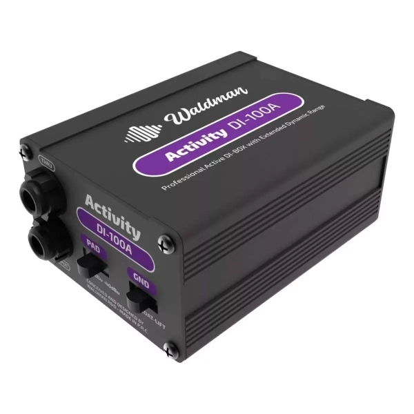 Direct Box Ativo Waldman Activity DI100A – Phantom Power, Ground Lift, Alta Qualida - Imagem 5