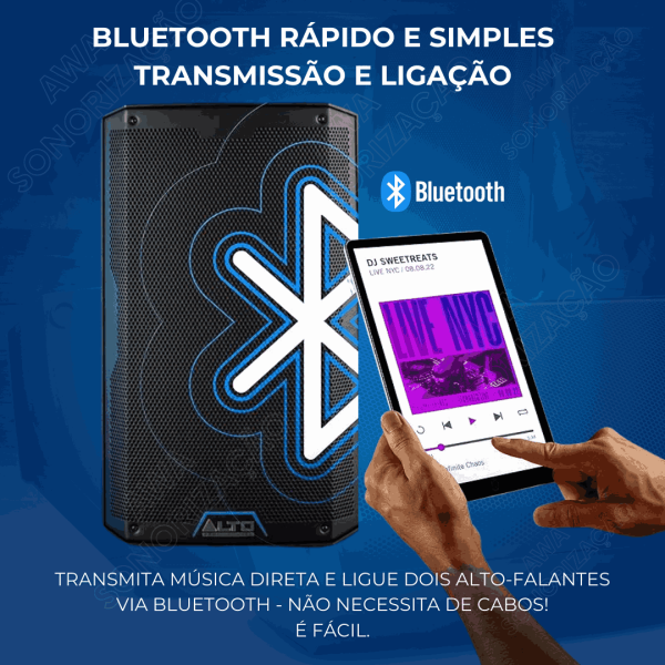Alto Professional TS408 – Caixa Ativa de 8” e 2000W com Bluetooth®, DSP e App de Controle (220V) - Imagem 6
