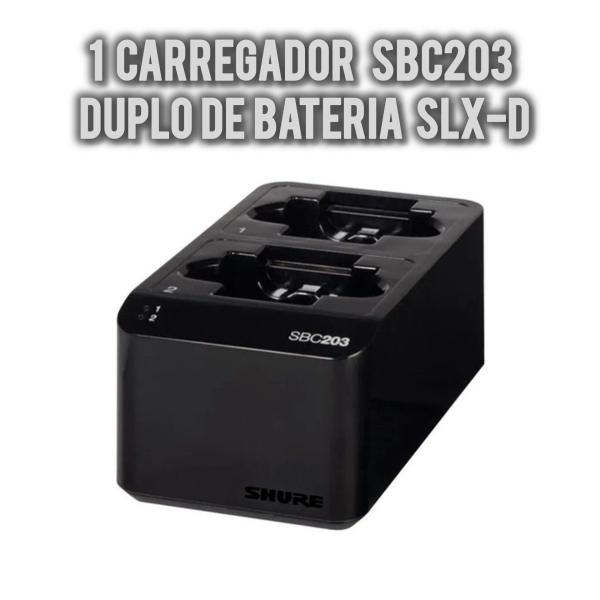 Setup Completo no Rack, Sistema Shure Wireless Digital SLX-D - G58 Frequência Homologada Anatel 470-514MHz - Imagem 3