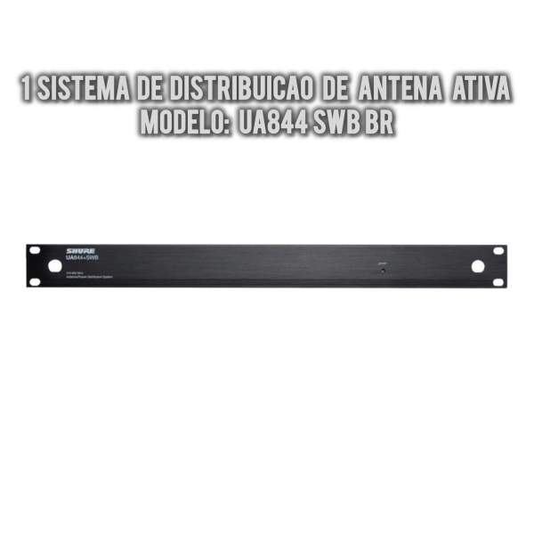 Setup Completo no Rack, Sistema Shure Wireless Digital SLX-D - G58 Frequência Homologada Anatel 470-514MHz - Imagem 6