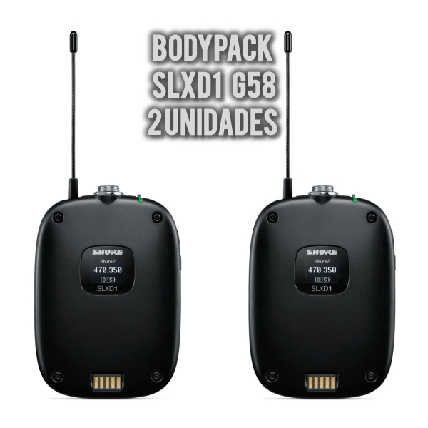 Setup Completo no Rack, Sistema Shure Wireless Digital SLX-D - G58 Frequência Homologada Anatel 470-514MHz - Imagem 8