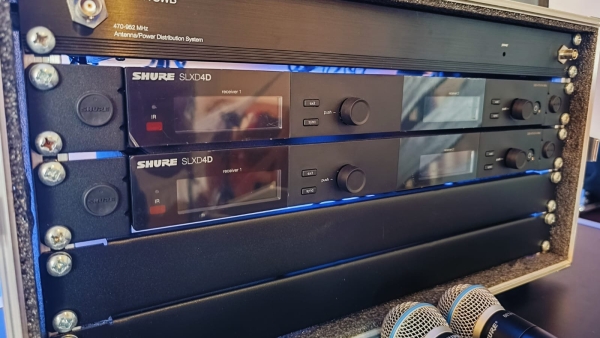 Setup Completo no Rack, Sistema Shure Wireless Digital SLX-D - G58 Frequência Homologada Anatel 470-514MHz - Imagem 14