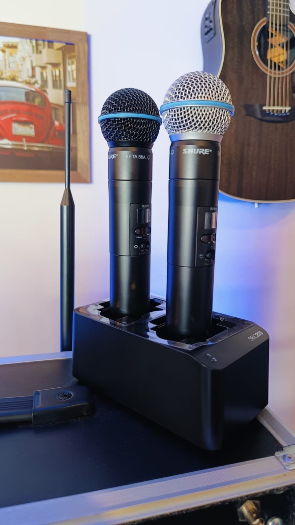 Setup Completo no Rack, Sistema Shure Wireless Digital SLX-D - G58 Frequência Homologada Anatel 470-514MHz - Imagem 17