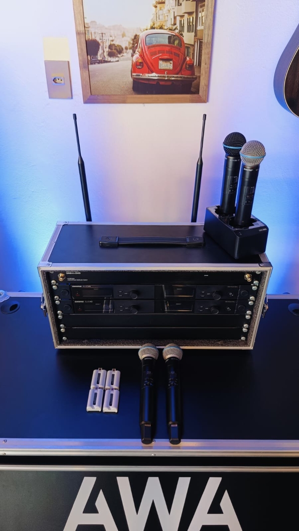 Setup Completo no Rack, Sistema Shure Wireless Digital SLX-D - G58 Frequência Homologada Anatel 470-514MHz - Imagem 15