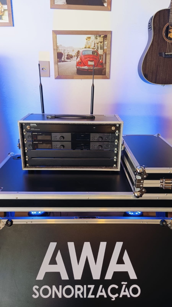 Setup Completo no Rack, Sistema Shure Wireless Digital SLX-D - G58 Frequência Homologada Anatel 470-514MHz - Imagem 19