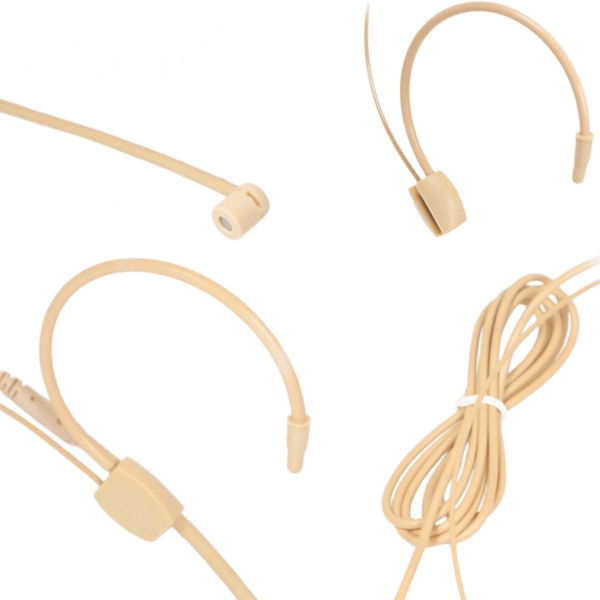 Headset Profissional Discreto Bege com Cápsula Cardioide Direcional - Mini XLR TA3F (3 Pinos) - Imagem 3