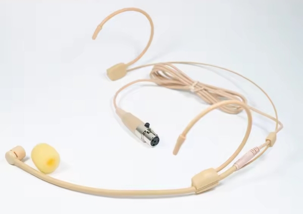 Headset Profissional Discreto Bege com Cápsula Cardioide Direcional - Mini XLR TA4F (4 Pinos) - Imagem 4