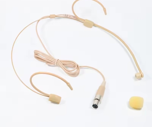 Headset Profissional Discreto Bege com Cápsula Cardioide Direcional - Mini XLR TA4F (4 Pinos) - Imagem 6