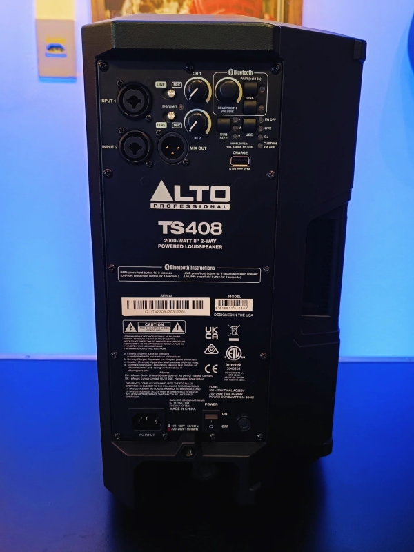 Alto Professional TS408 – Caixa Ativa de 8” e 2000W com Bluetooth®, DSP e App de Controle (220V) - Imagem 20